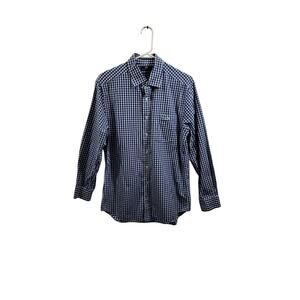Vineyard Vines Blue Plaid Button Front Long Sleeve Shirt Size M 101424-0925
